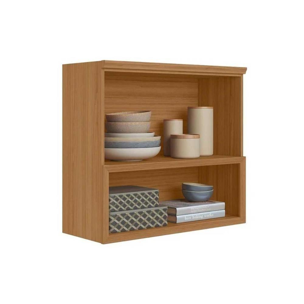 Armário Aéreo Cozinha Modulado Selene C- 2 Portas E 1 Nicho 80cm Jequitiba-off White Fosco - Linea Brasil - 4