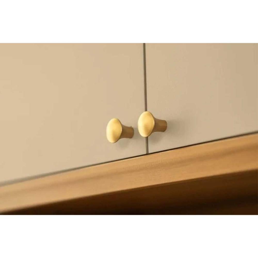 Armário Aéreo Cozinha Modulado Selene C- 2 Portas E 1 Nicho 80cm Jequitiba-off White Fosco - Linea Brasil - 5