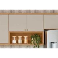 Armário Aéreo Cozinha Modulado Selene C- 2 Portas E 1 Nicho 80cm Jequitiba-off White Fosco - Linea Brasil - 6