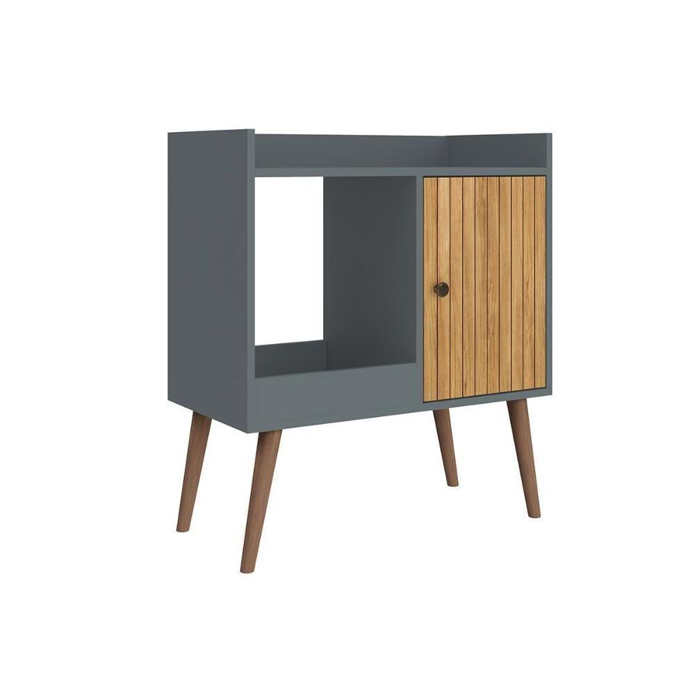 Aparador De Sala Jantar Mb 1058 C- 1 Porta Mel-off White - Movelbento - 2