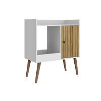 Aparador De Sala Jantar Mb 1058 C- 1 Porta Mel-off White - Movelbento - 3