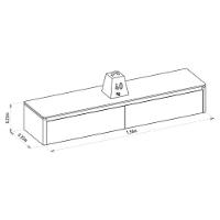 Módulo Nicho Curvo 140cm P- Painel De Sala Tauari-gris Fosco - Linea Brasil - 2