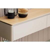 Módulo Nicho Curvo 140cm P- Painel De Sala Tauari-gris Fosco - Linea Brasil - 6