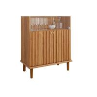 Cristaleira Sala Jantar Luiza C- 4 Portas (2 De Vidro) Cinamomo-off White - Cimol - 6