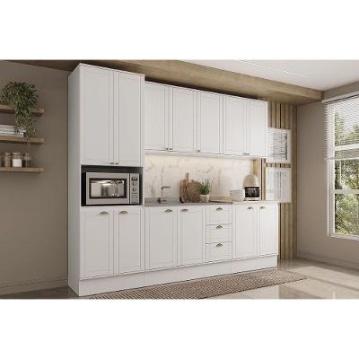 Kit Cozinha Modulada 5 Peças Bella (2aéreos+2balcões+1paneleiro) C5p119 Branco - Carraro