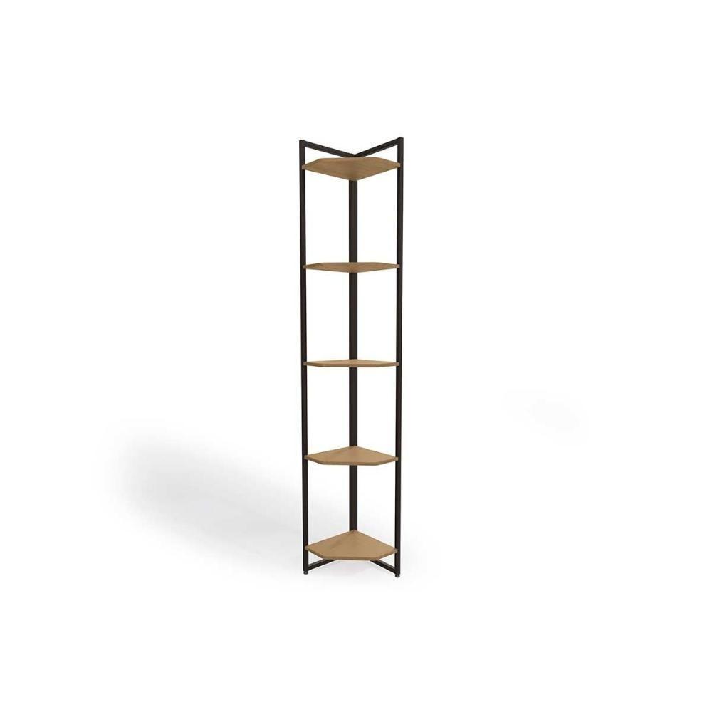 Prateleira Decorativa Sala Estar Industrial Li022 Canela-branco - Kappesberg - 4