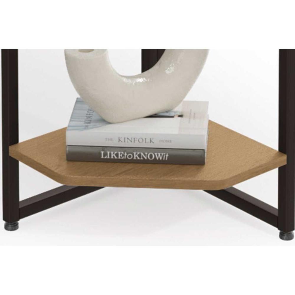 Prateleira Decorativa Sala Estar Industrial Li022 Canela-branco - Kappesberg - 8