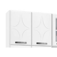 Cozinha Compacta Rubi C- 11 Portas ( 3 C- Vidro ) Branco - Telasul - 7