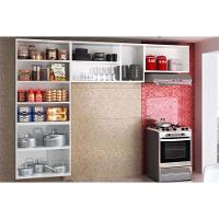 Cozinha Compacta Rubi C- 11 Portas ( 3 C- Vidro ) Branco - Telasul - 9