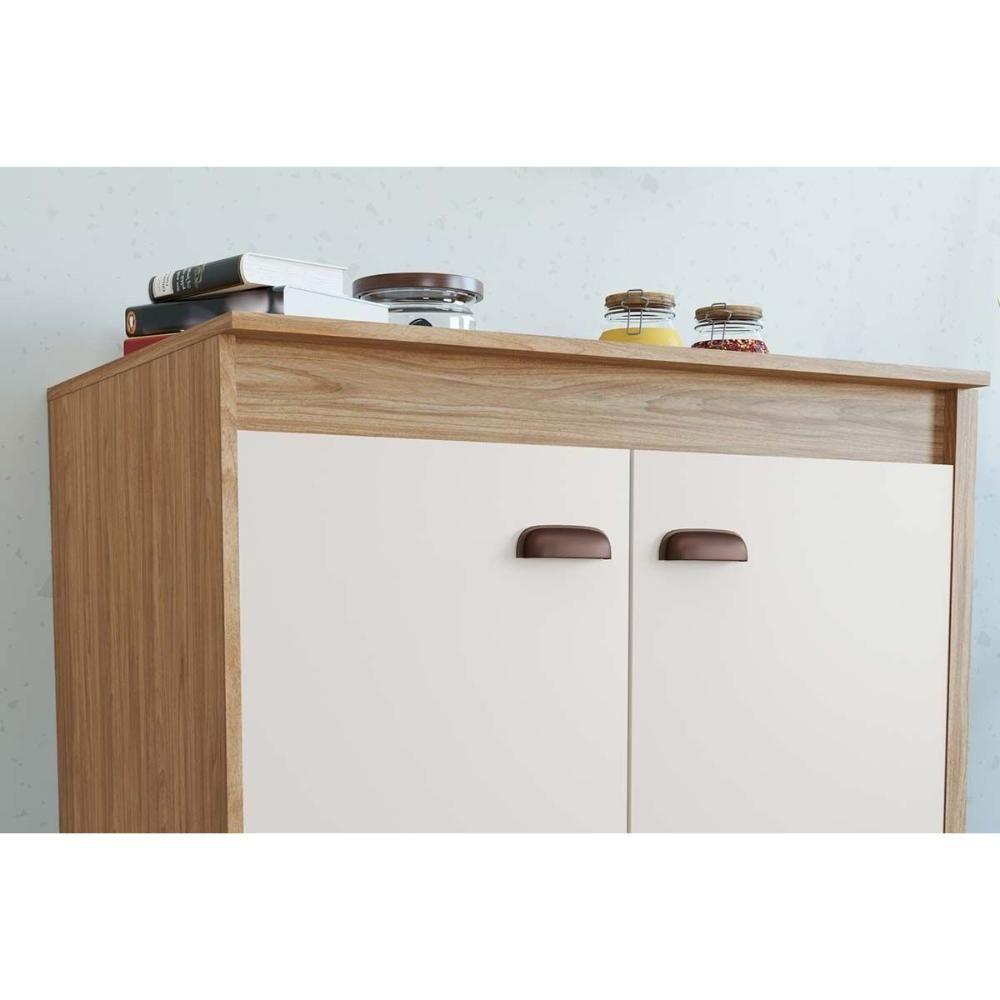 Gabinete De Cozinha Modulado C- Tampo Torino C- 2 Portas 70cm Mel - Movelbento - 4