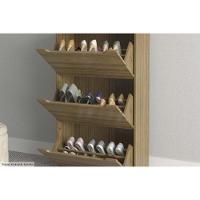 Armário Sapateira Solteiro Sa-3405 C- 3 Portas Branco - Tecno Mobili