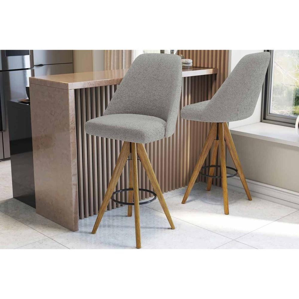 Banqueta Sala De Jantar Zoe 1b001ca Premium Madeira Maciça 1 Un Carvalho-linho Bege Argila - Kappesberg - 3