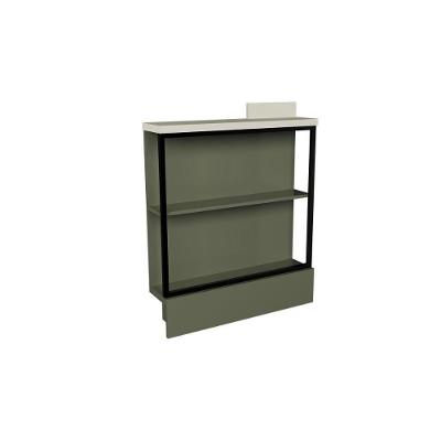 Gabinete De Cozinha Modulado Balcão C- Tampo évora Ph 3070 C- 2 Prateleiras 78.5cm Verde-cinza Argila - Herval