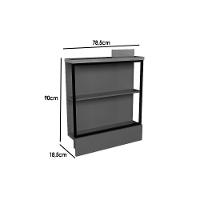 Gabinete De Cozinha Modulado Balcão C- Tampo évora Ph 3070 C- 2 Prateleiras 78.5cm Verde-cinza Argila - Herval - 3