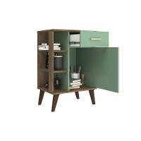 Gabinete De Cozinha Modulado Retrô C- 1 Porta E 1 Gaveta 53cm Mel-oliva - Movelbento - 3