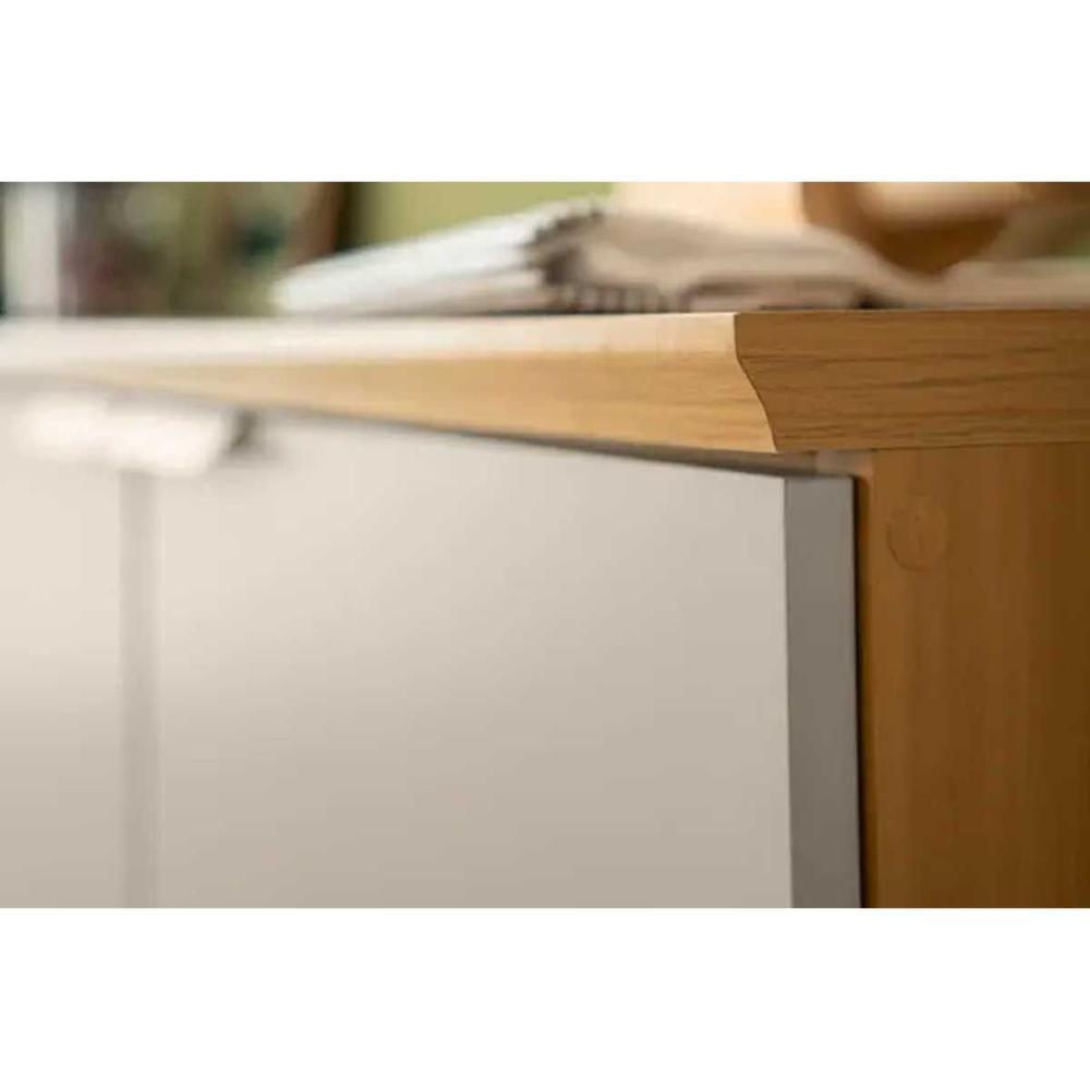 Gabinete De Cozinha Modulado C- Tampo Selena C- 3 Porta E 2 Gavetas 120cm Jequitiba-off White Fosco - Linea Brasil - 7