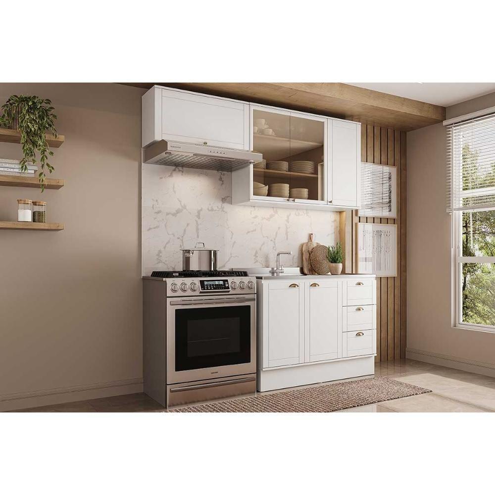 Cozinha Completa Bella 3 Peças (2aéreos+1balcão) C3p25 Branco - Carraro - 1