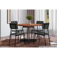 Kit 2 Cadeiras Sala Jantar Lou 1742 Aço 2 Uni Rose-linho Areia - Carraro - 3