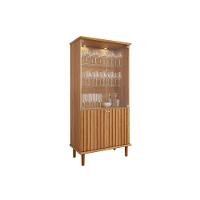 Cristaleira De Cozinha Luiza C- 4 Portas (2 De Vidro) Cinamomo - Cimol - 1