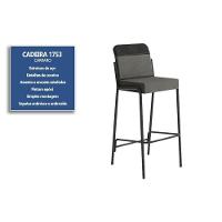 Banqueta Sala De Jantar Duo 1753 Kit 6 Un Dourado-linho Bamboo-courano Bamboo - Carraro - 3