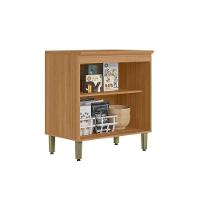 Gabinete De Cozinha Modulado C- Tampo Selene C- 2 Portas 80cm Jequitiba-off White Fosco - Linea Brasil