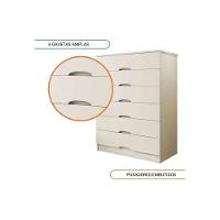 Cômoda Casal Sevilha C- 6 Gavetas Braúna - Europa - 2