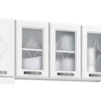 Cozinha Compacta Rubi C- 11 Portas ( 3 C- Vidro ) Preto - Telasul - 6