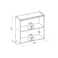 Armário Aéreo Cozinha Modulado Allure C- 2 Portas 80cm Jequitiba-gris Fosco - Linea Brasil - 5