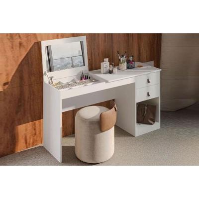 Penteadeira Infantil Versa Home C- Espelho E 2 Gavetas Branco - Telasul