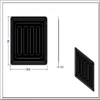 Kit Bandeja Esmaltada Para Fornos Embutir 45l - 5 Peças Preto - 3