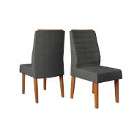 Kit 2 Cadeiras De Cozinha Ondina 2 Un Freijo-linho Bege - Dj Móveis - 5