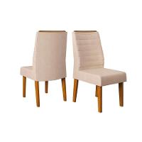 Kit 2 Cadeiras De Cozinha Ondina 2 Un Freijo-linho Bege - Dj Móveis - 7