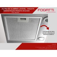 Filtro De Alumínio Metálico Lavável Para Coifas Fogatti Prata - 2
