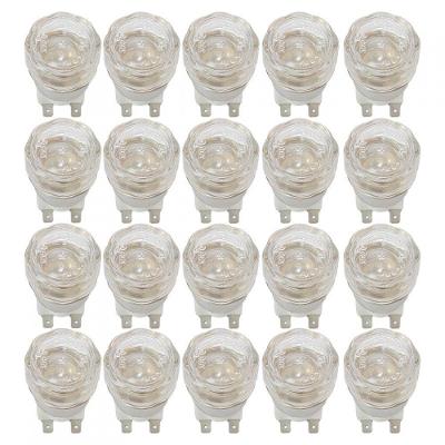 Kit Lâmpada Com Protetor Para Forno Embutir 220V - 20 Peças Branco 220V