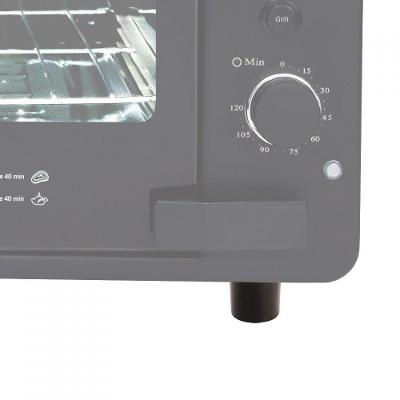 Pé Dianteiro De Suporte Para Forno Preto