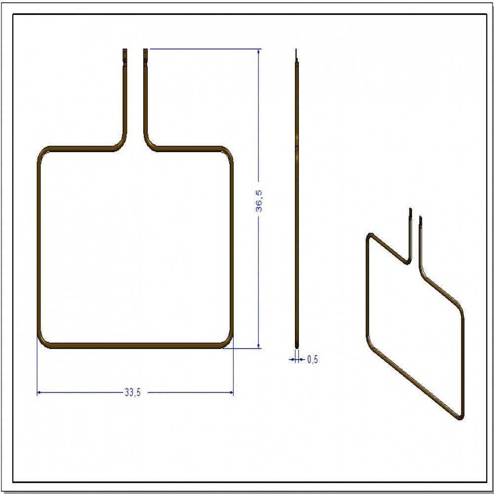 Kit Resistência Superior Para Fornos Embutir 220V - 5 Peças Verde 220V - 3