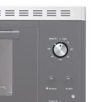 Botão Giratório Retrátil Para Forno De Embutir Prata Bivolt - 1