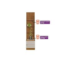 Módulo Lateral Ouro Preto 58cm P- Painel De Sala Nature-off White - Linea Brasil - 2