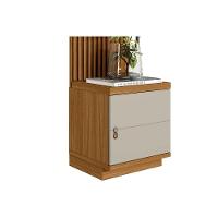 Módulo Lateral Ouro Preto 58cm P- Painel De Sala Nature-off White - Linea Brasil - 8