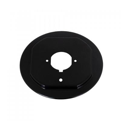 Flange Esmaltada Grande Sistema Anti-rotação Para Cooktop Preto