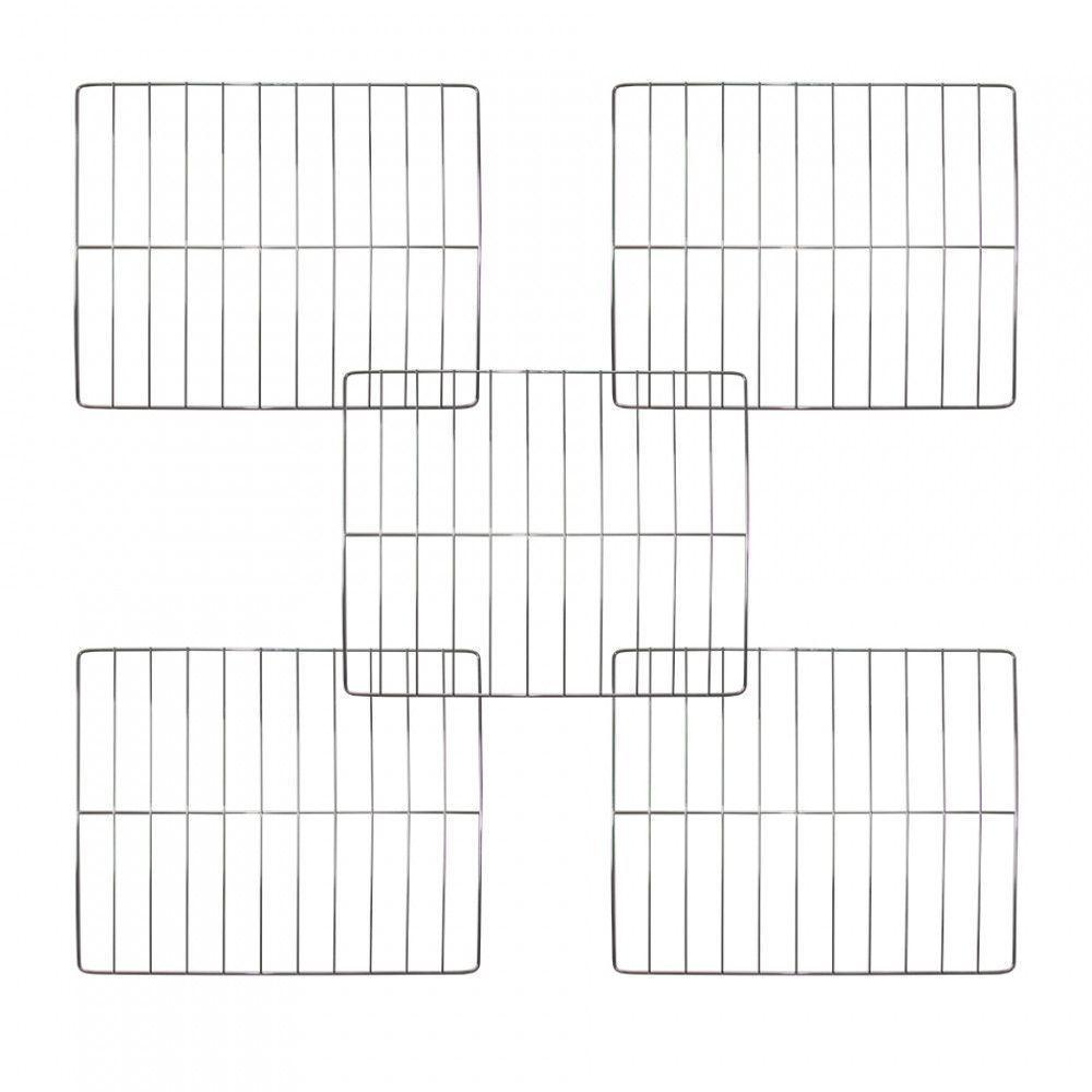 Kit Grade Cromada Para Forno De Bancada SMART60S - 5 Peças Prata - 1