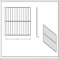 Kit Grade Cromada Para Forno De Bancada SMART60S - 5 Peças Prata - 3