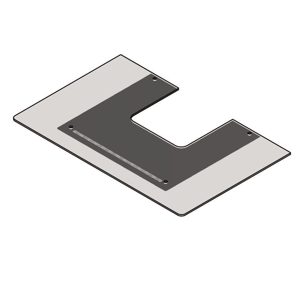 Vidro Reto Para Coifa De Parede 60Cm - 1