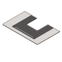 Vidro Reto Para Coifa De Parede 80Cm - 1