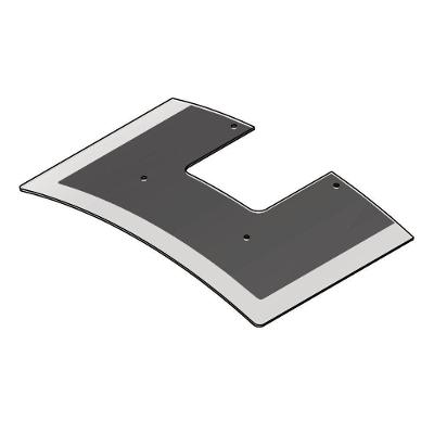 Vidro Curvo Para Coifa De Parede 75Cm