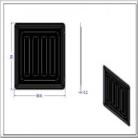 Bandeja Esmaltada De Resíduos Para Fornos Embutir 45 Litros Preto - 2