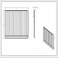 Grade Cromada Para Fornos De Embutir De 57 Litros Prata - 2