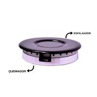 Kit Espalhador + Queimador Grande Para Cooktop - Sabaf Preto Com Alumínio - 2