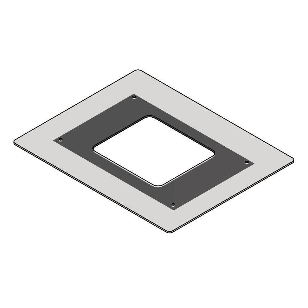 Vidro Reto Para Coifa De Ilha 90Cm - 1