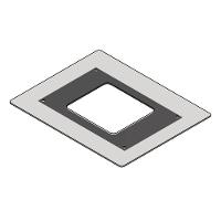 Vidro Reto Para Coifa De Ilha 90Cm - 1